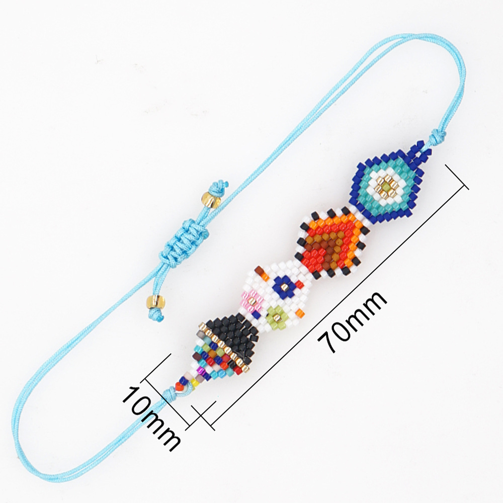 Simple Style Geometric Glass rope Beaded Womenu0027S Bracelets 1 Piece
