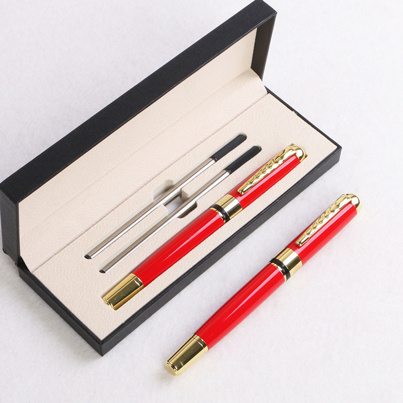 Cross-border hot-selling business office gift box set with ballpoint pen, stationery, metal rollerball pen, corporate promotional gift set