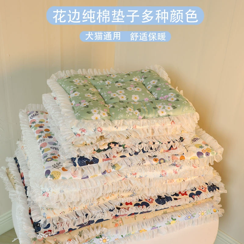 Мягкий вельветовый коврик для собак, зимняя плюшевая лежанка для кошек, теплая и толстая зимняя лежанка для собак, утолщенный зимний коврик для домашних животных, высокая эстетическая ценность.