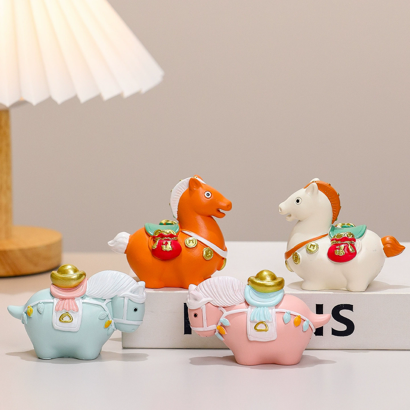 Год лошади Талисман Тан Толстая лошадь Национальный тренд Толстая лошадь Орнамент Домашний настольный орнамент Культурный и творческий туризм Сувенир Тан Санчай