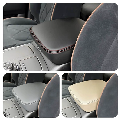Leather Cover Armrest Box Cover – Sürətlər qutusu və əl tormozu başlıqları