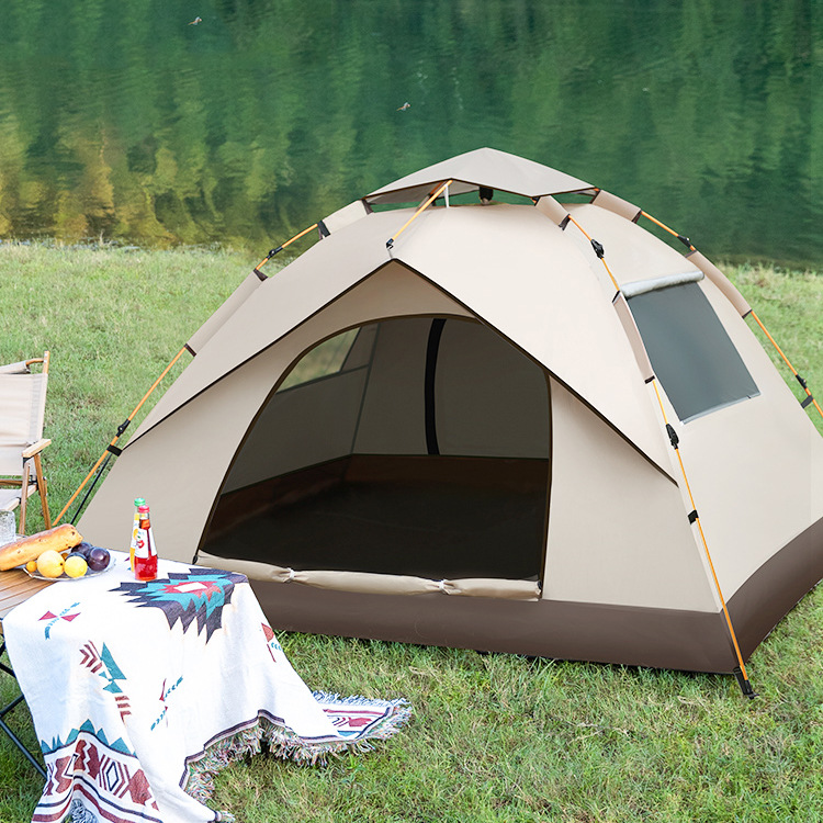 Outdoor portable folding fully automatic camping tent, camping quick-opening tent, multi-person picnic park tent