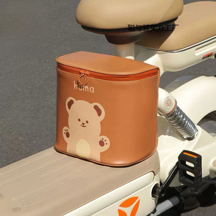 New Sun Protection Electric Vehicle Hanging Front Storage Bag for Electric Scooters, Waterproof Large Capacity Storage Box