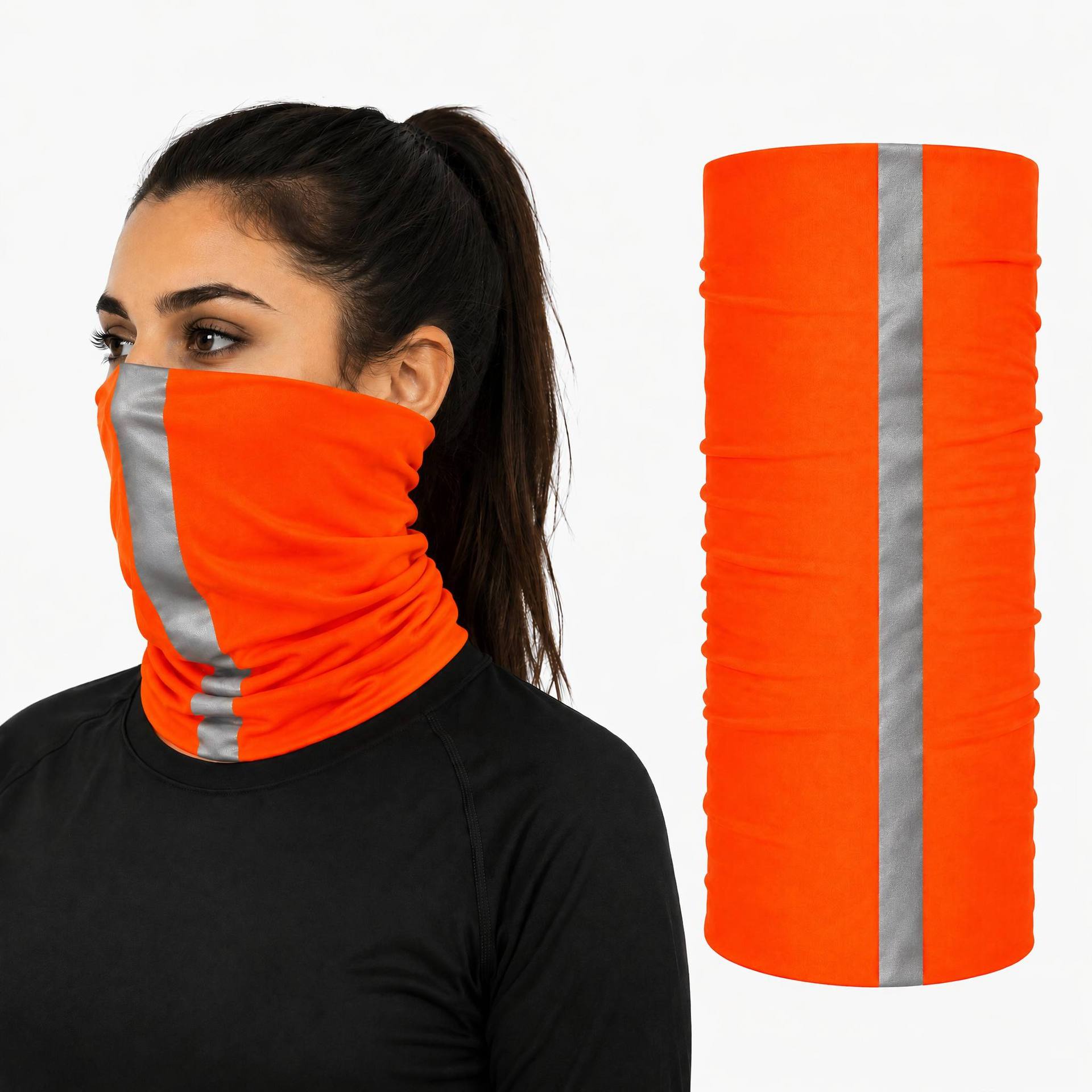 【Night Reflective】Outdoor Versatile Cycling Sports Neck Warmer Seamless Multifunctional Magic Headscarf