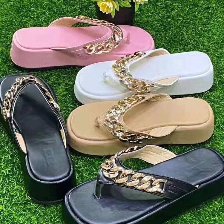 Summer beach slippers platform