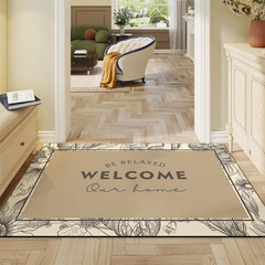 American Entryway Mat Household Luxury Washable Entrance Rugs Ultra-thin Easy Maintenance Door Mat Anti-slip Foot Pad