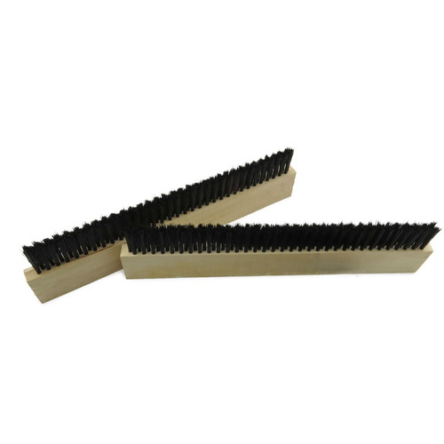 40cm 3-row black plastic wire brush polypropylene cloth construction tool brush wood board brush strip brush short