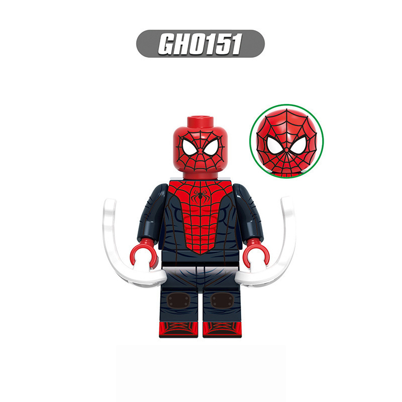 国境を越えた卸売ホットセール互換性のあるレゴスパイダーマンミニフィギュアシリーズ子供の教育用組み立て式小さな粒子ビルディングブロックおもちゃ|undefined