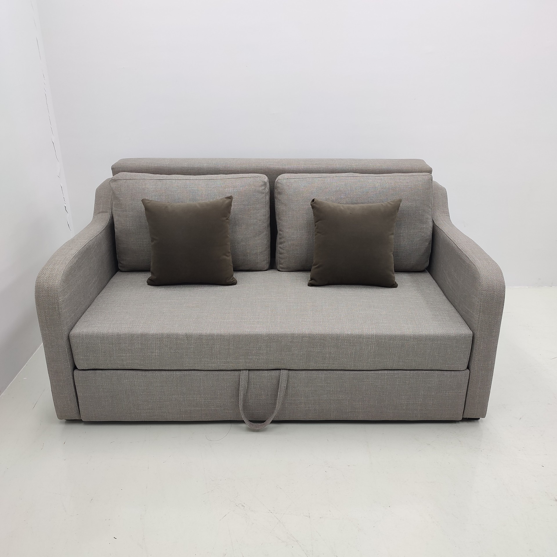 Sofá cama plegable multifuncional moderna simple, sofá cama de almuerzo de oficina, sofá cama de tela de tecnología, sofá cama de algodón y lino