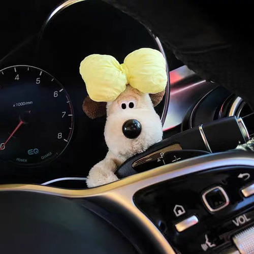 Pilot Chief Dog Car Handle Decoration Cute Car Turn Signal Wiper Ornament Doll Desk Accessory