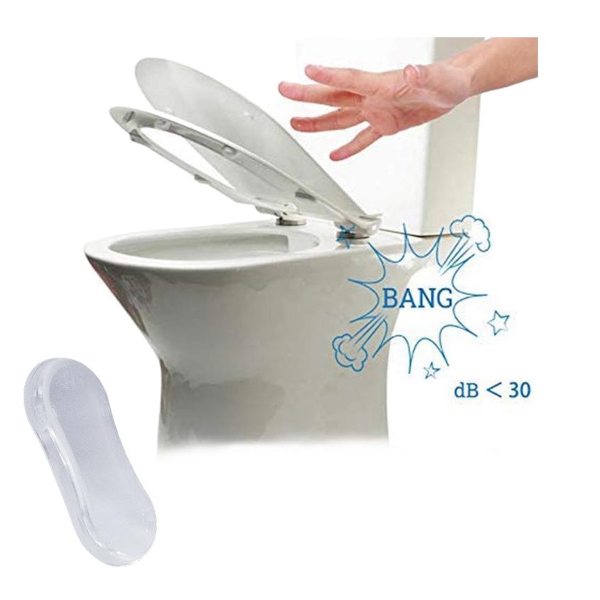 Pegatinas anticolisión cubierta del inodoro silenciar pegatinas anticolisión almohadilla de goma transparente muebles silenciador pegatinas anticolisión nano Pu material