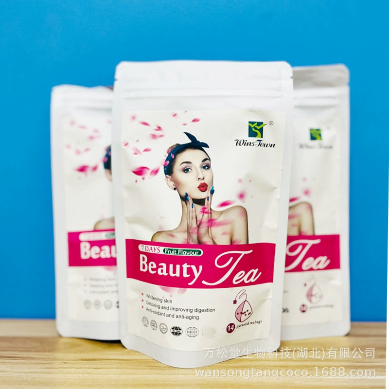 7days beauty tea private label skin whitening glow pyramid