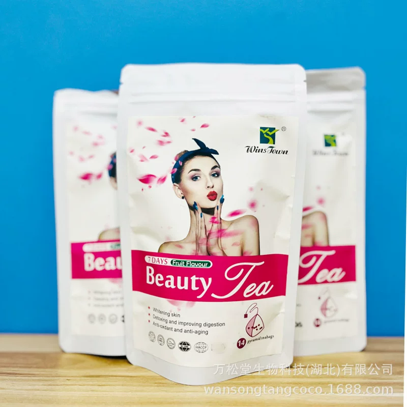 7days beauty tea private label skin whitening glow pyramid
