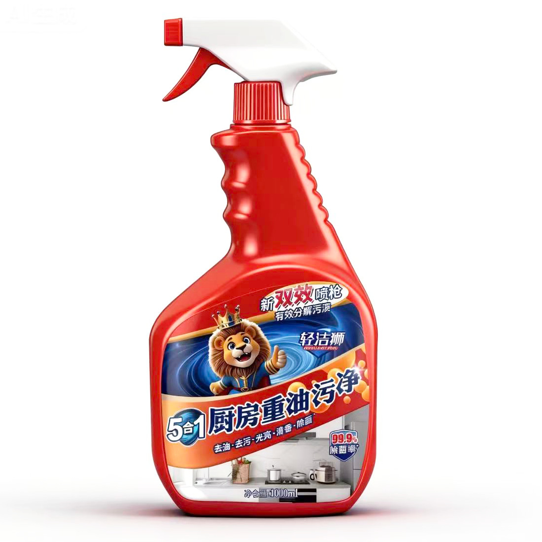 라이트 클린 라이온 키친 중유 얼룩 클렌저 1000ml