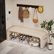 换鞋凳门口家用入户玄关穿鞋凳子轻奢坐凳一体进门长条形床尾鞋凳