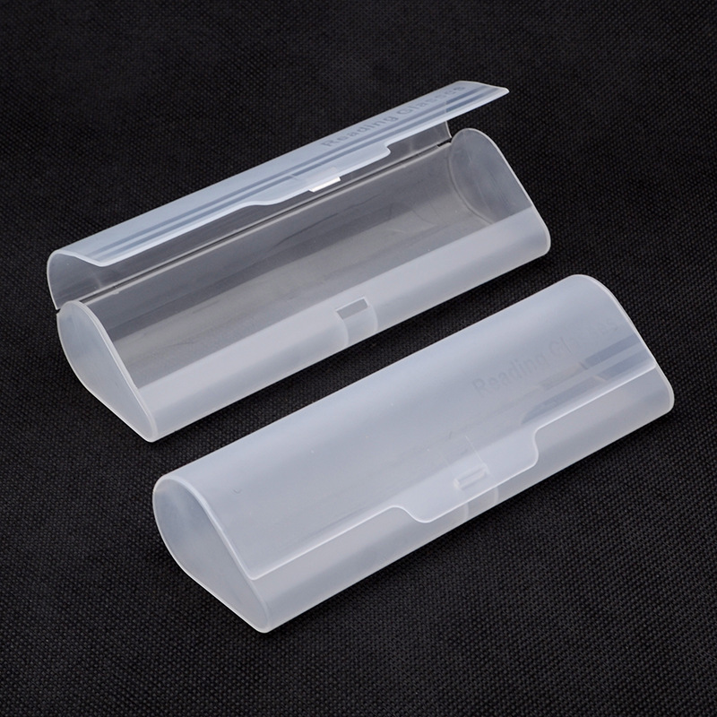 Translucent presbyopic glasses box myopia glasses box hard plastic frosted glasses box triangle water drop large glasses box