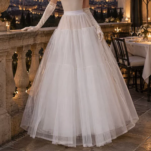 Foreign trade wholesale multi-layer boneless hard mesh three four six eight layer bridal skirt wedding dress inside the puffy petticoat