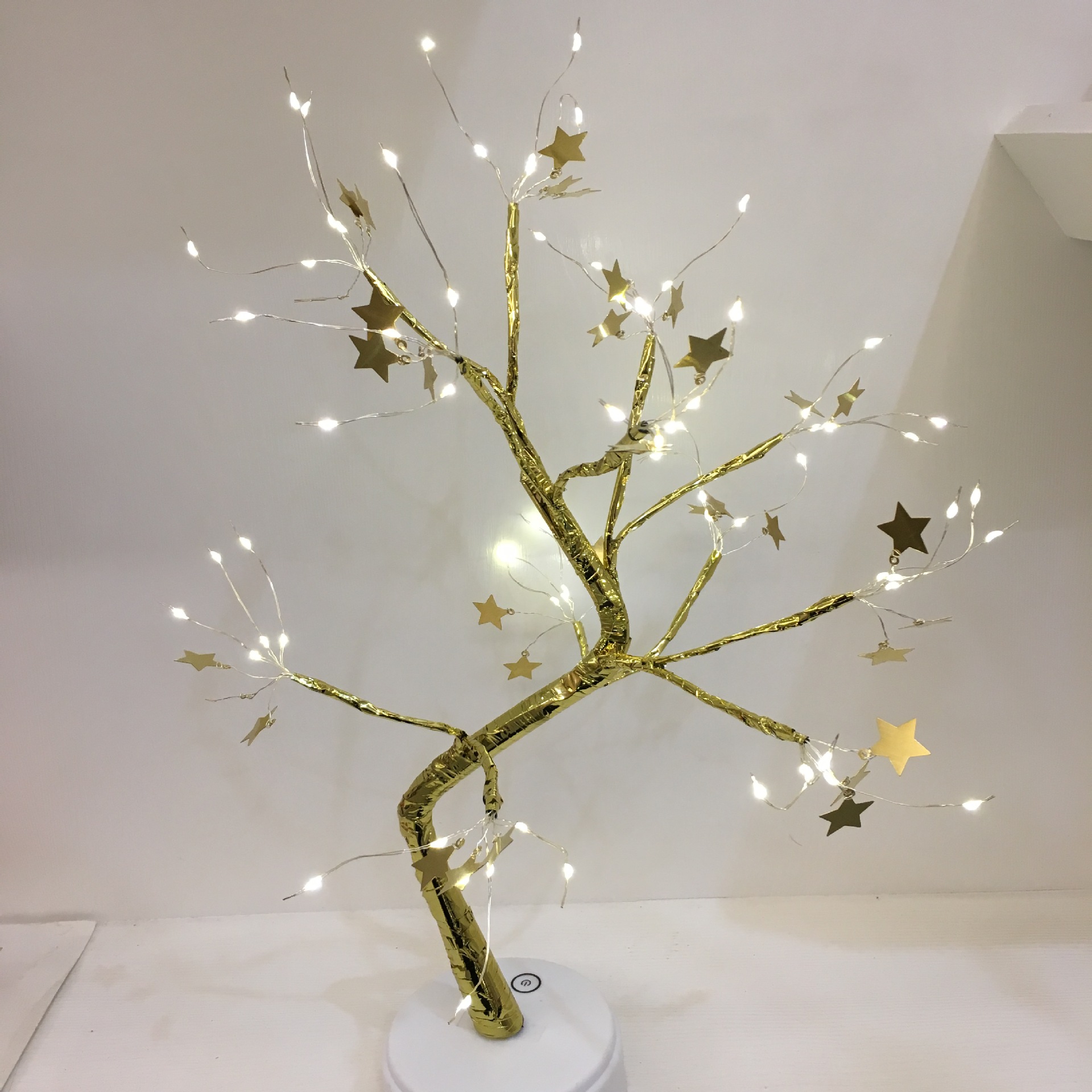 Venta directa de fábrica, luces navideñas transfronterizas, luces led de árbol de luciérnaga, luces decorativas estrelladas para regalo de cumpleaños