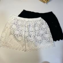 秋冬款加厚屁帘大码蕾丝花边半身裙叠穿卫衣羽绒服遮屁股韩版显瘦