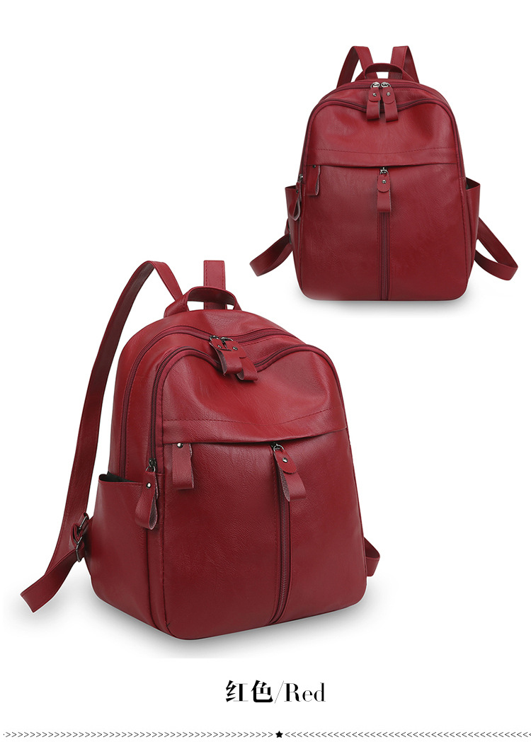 Koreanischer Doppelschultergurt Rucksack für Damen 2025 Neue Herbst- und Winterkollektion große Kapazität trendige Pendel- und Straßenrucksack modisch