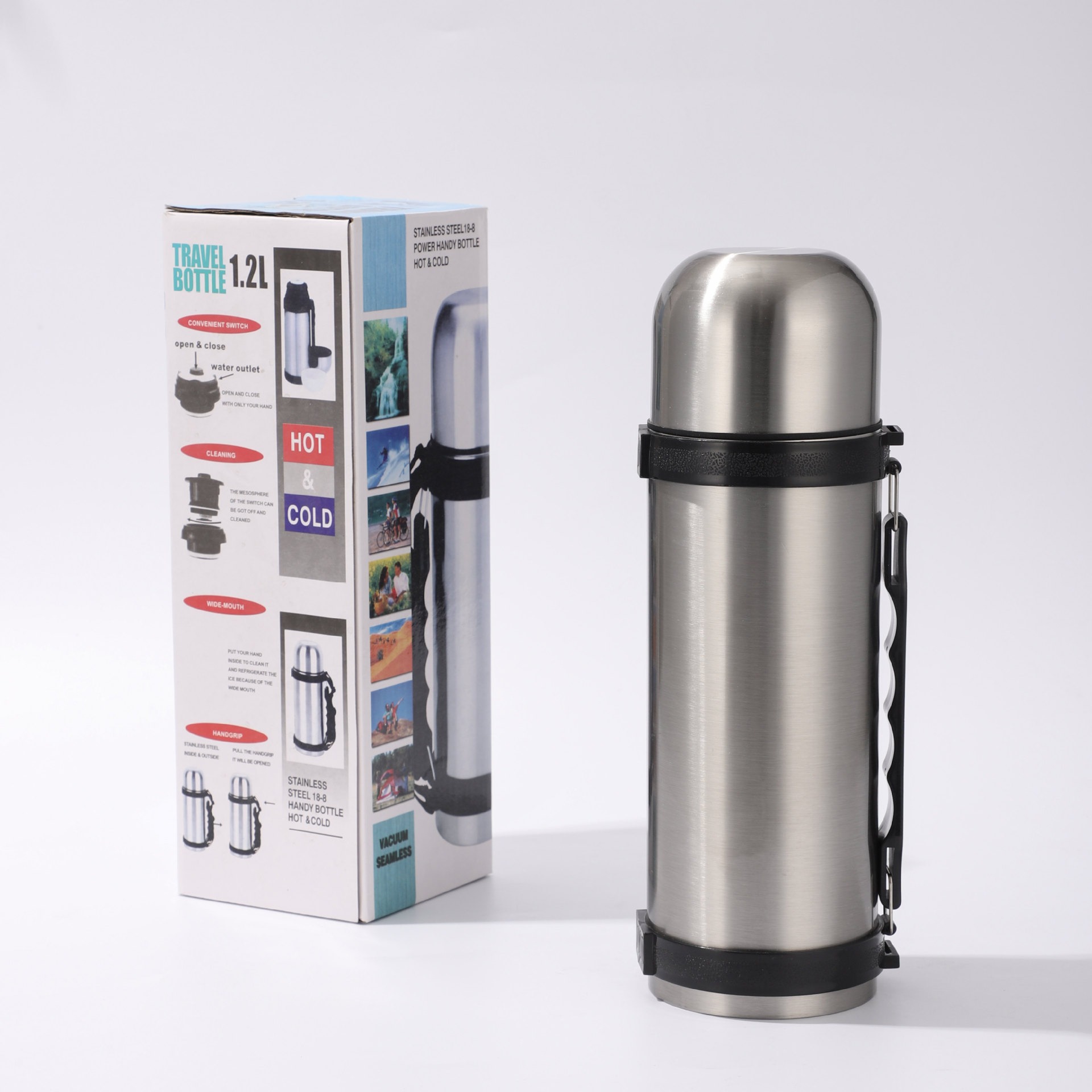Botella termica de acero inoxidable para deporte senderismo_voghion.com