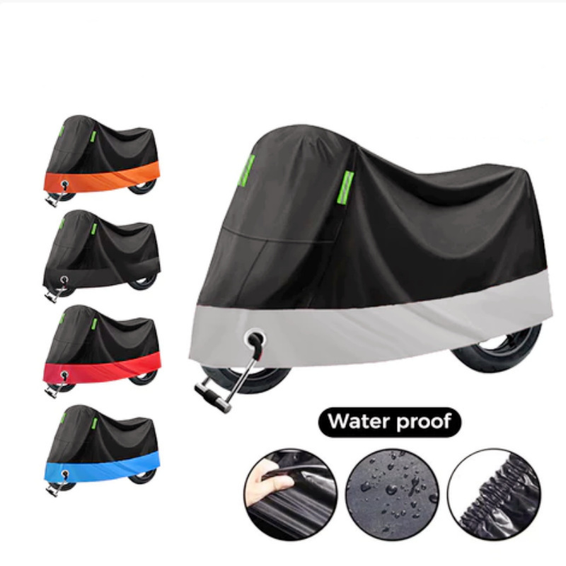 Cross-border motorcycle cover, motorcycle sun and rain protection cover, waterproof and dustproof universal sunshade cover, full cover