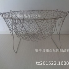 油炸厨师篮直径23cm  热销TV产品chefbasket  可折叠网篮