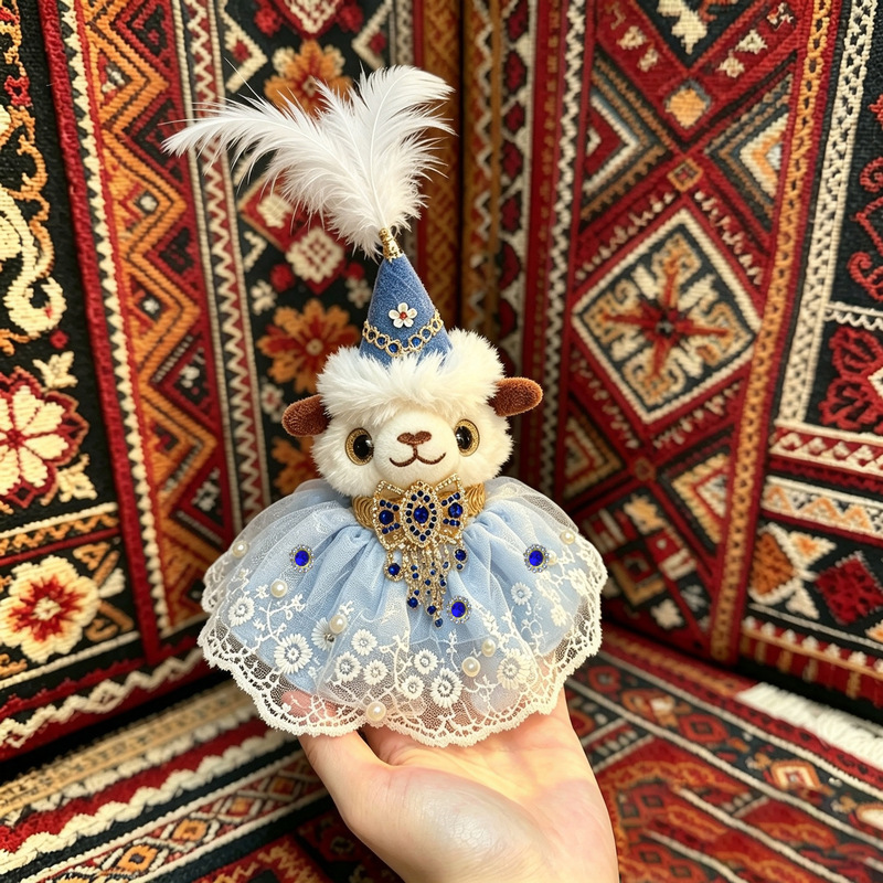 Popular Xinjiang Lamb Wealth Edition Lamb Doll DIY Plush Toy Pendant Cultural and Creative Tourism Souvenir Wholesale Popular Xinjiang Lamb Wealth Edition Lamb Doll DIY Plush Toy Pendant Cultural and Creative Tourism Souvenir Wholesale