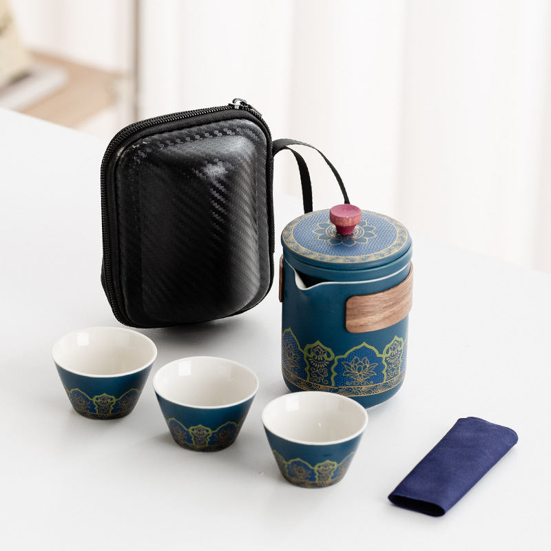 旅行茶器携帯用工夫茶器セット卸売り日本式屋外快客杯祝日ビジネスプレゼント|undefined