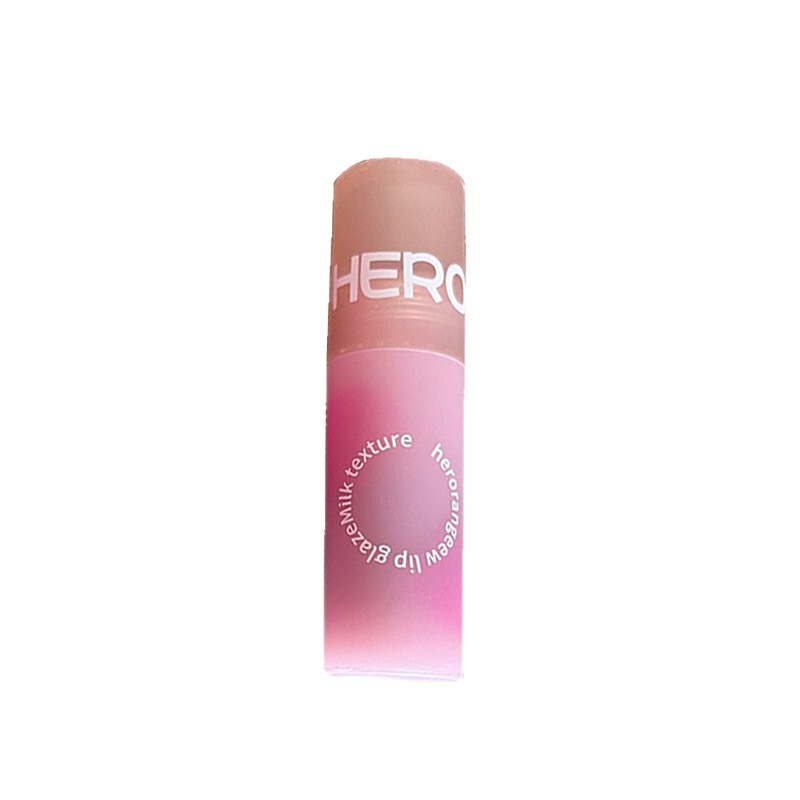 Herorange ~ 多彩でカラフルなクリームの唇の泥のスーツの3本のセットの口紅の唇の釉薬の学生はいつも白い平価を現します。|undefined