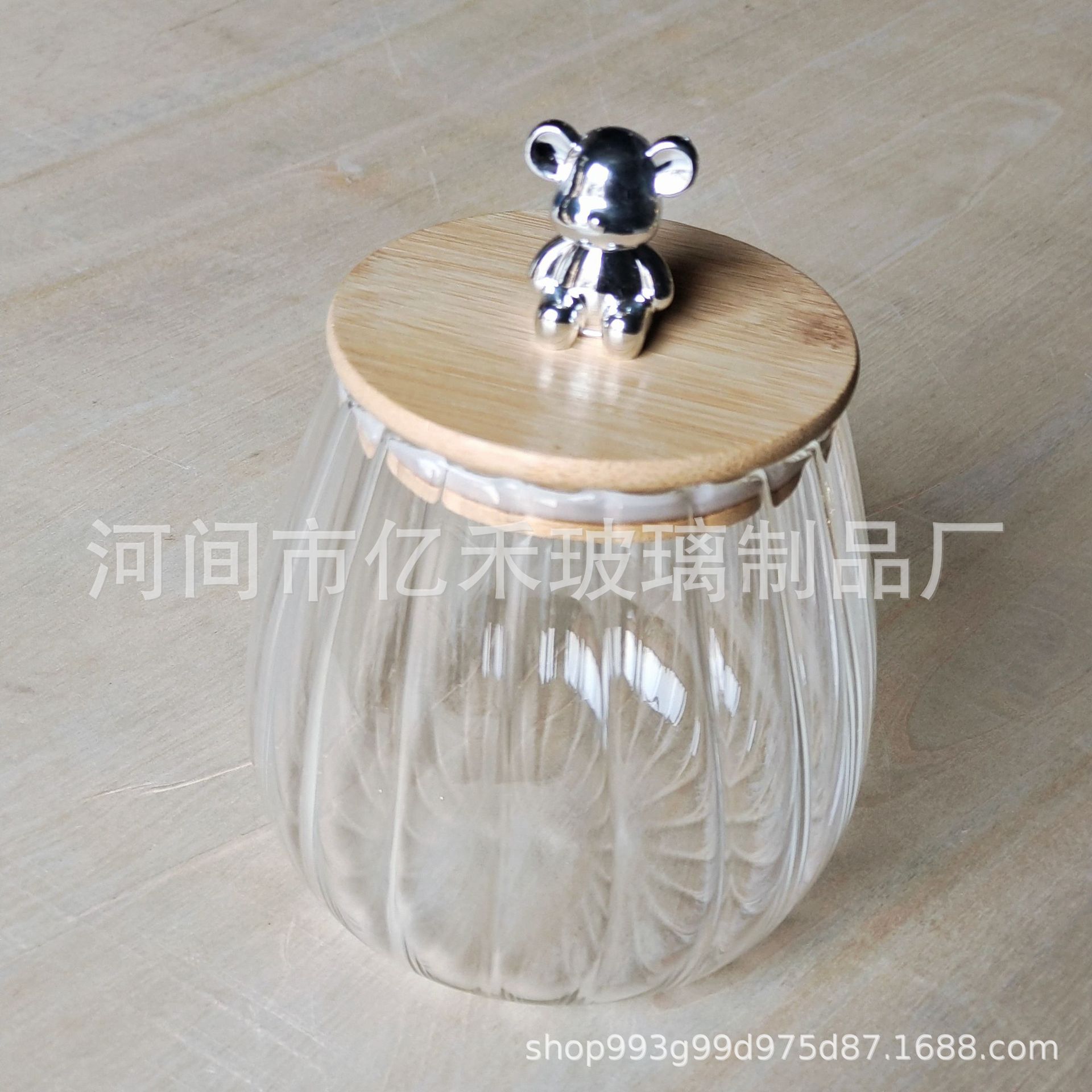 Tarro de vidrio de pétalo spot, frasco de vidrio sellado creativo, frasco de té, jarabe de gran capacidad de grado alimenticio para el hogar, almacenamiento a rayas