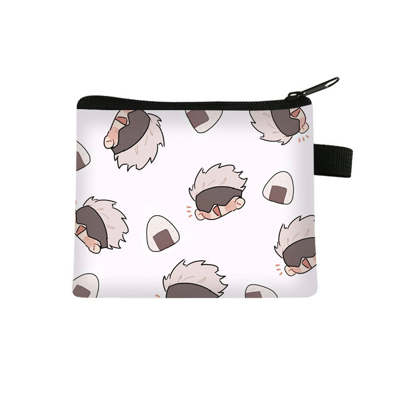 New Gojo Satoru High-Looking Children's Coin Purse, Cute and Fashionable Storage Bag, Cartoon Student Card Holder Manufacturer Wholesale