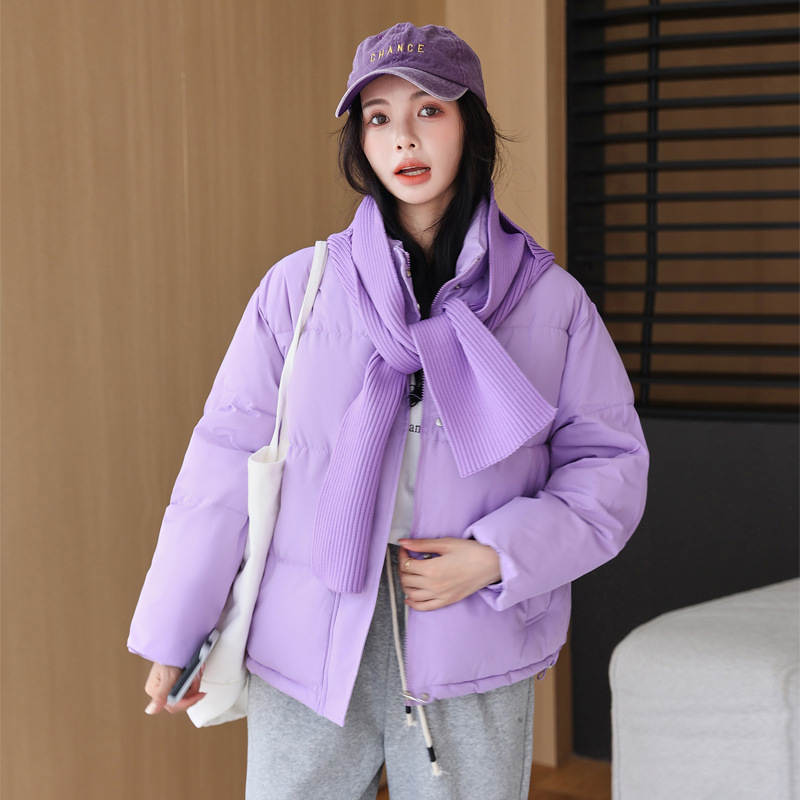 2023 ropa de algodón de pluma corta ropa de algodón de mujer nuevo otoño invierno grueso ropa de pan suelta chaqueta de algodón casual abrigo