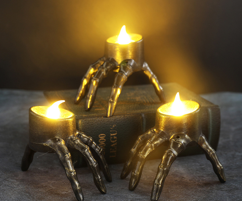 160g Weight Lightings, Candle light Event & Party Supplies 1 Piece Quantity Holiday, Party, Carnival Occasion Halloween Hand PVC Holiday Party Carnival Lightings Candle Light