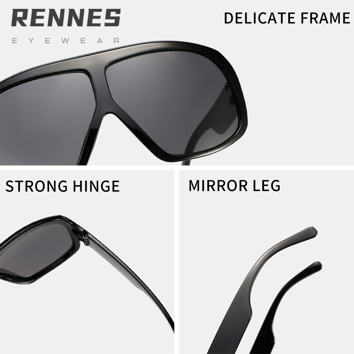 2025 nuevas gafas de sol de montura grande de moda transfronteriza, gafas de sapo de tendencia de todo fósforo europeas y americanas, gafas de sol retro para hombres y mujeres