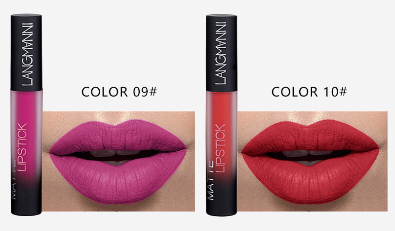 Langmanni Non-stick Cup matte Lip Gloss Set Liquid lipstick undefined