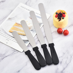 Plastic handle 6-inch 8-inch 10-inch 12-inch stainless steel cream cake spatula cake decorating curved kiss knife demolding knife