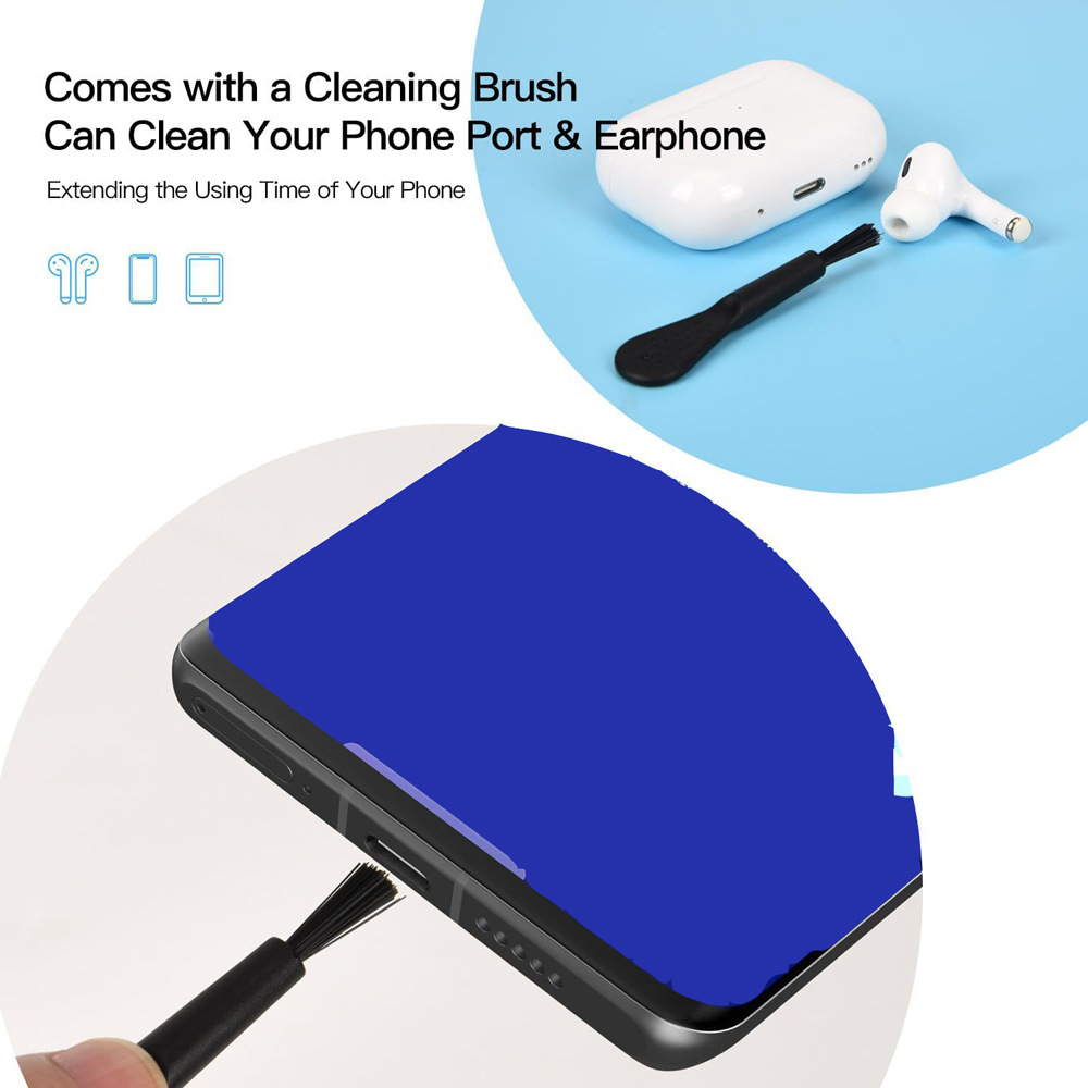 Telefon Toz Koruma Tıpası Seti USB C Toz Koruma Tıpası Kapağı, Askı İpi ve Temizleme Fırçası Seti Şarj Portu Temizleyici