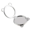 Panda-shaped double-sided bread PU princess magnetic buckle mirror-75*75mm