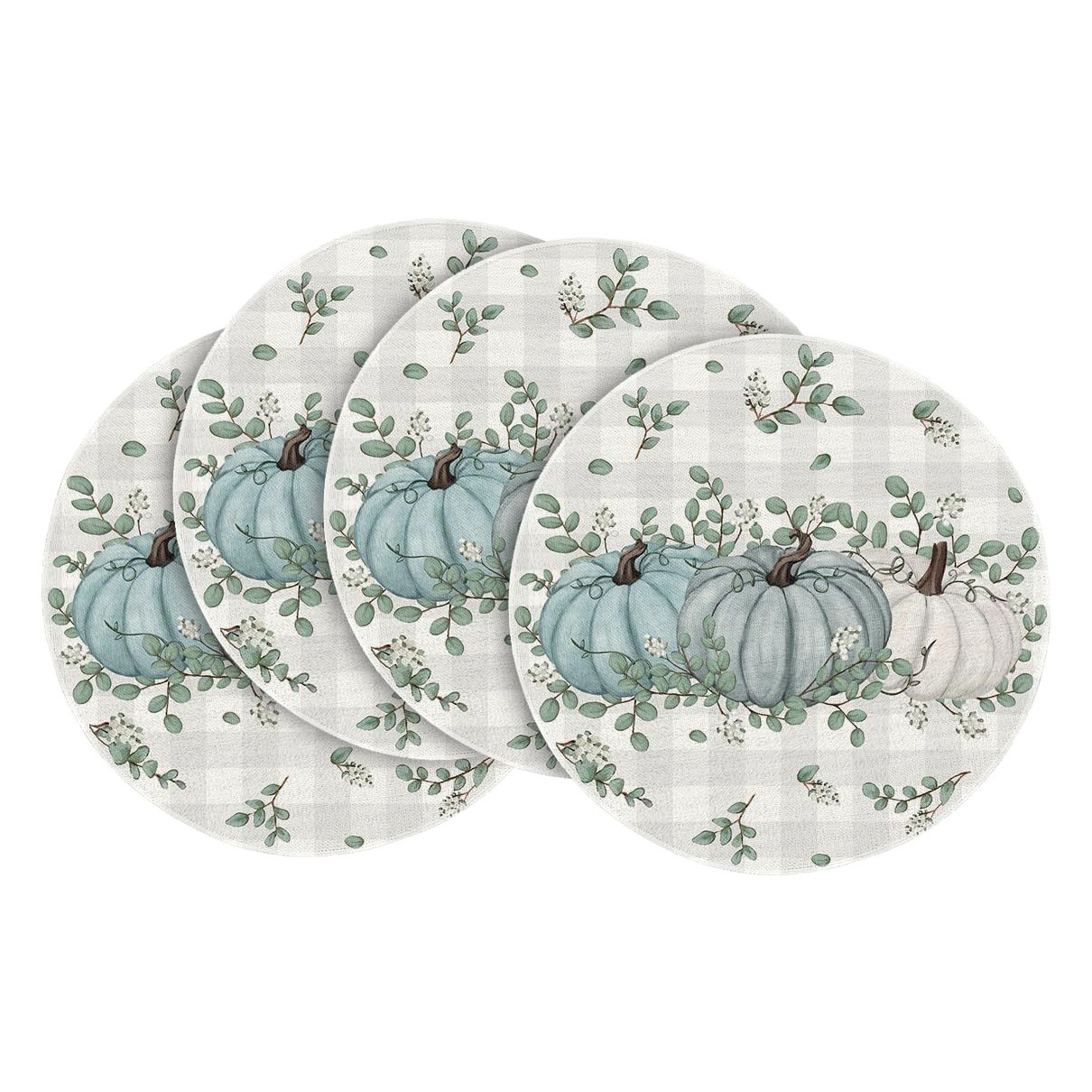 Ronda Navidad Lino placemat camino de mesa vacaciones árbol de Navidad muñeco de nieve tela placemat lavable decorativo diseño estera
