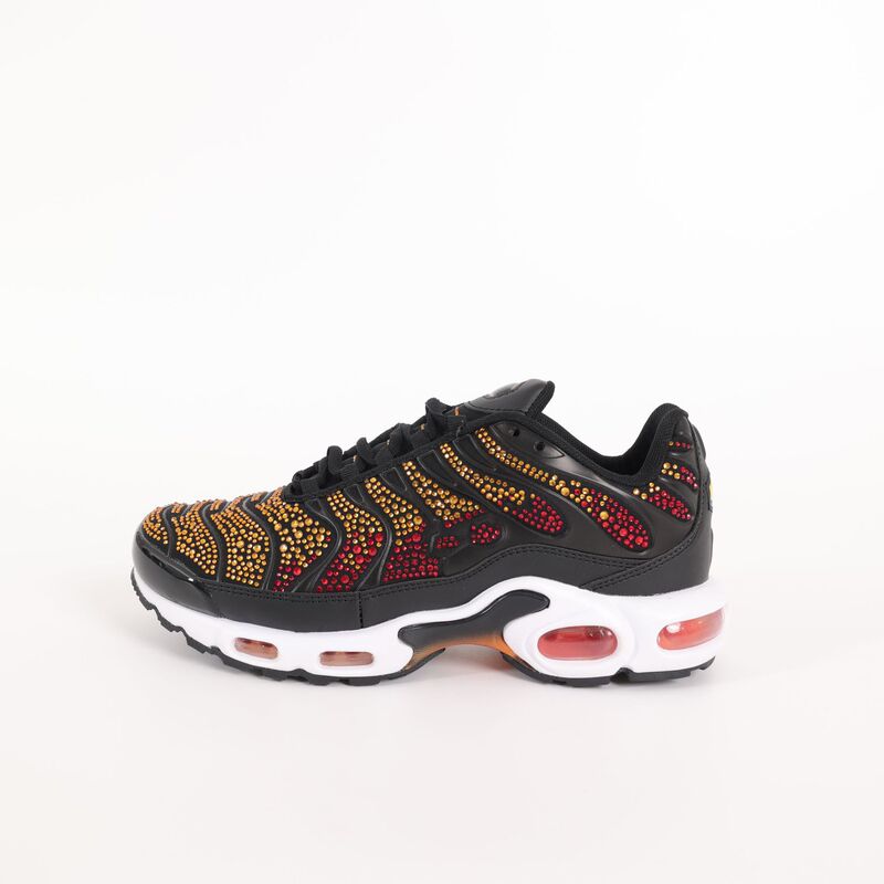Putian Source Tn Air Cushion Shoes Black Red Gold Gradient Rhinestone Versatile Shock Absorbing Couple's Sports Casual Shoes Putian Source Tn Air Cushion Shoes Black Red Gold Gradient Rhinestone Versatile Shock Absorbing Couple's Sports Casual Shoes
