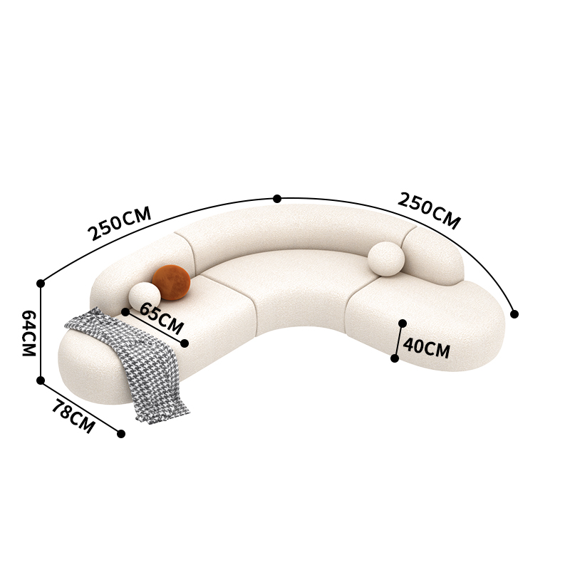 같은 길이 코너 소파 [250 + 250]