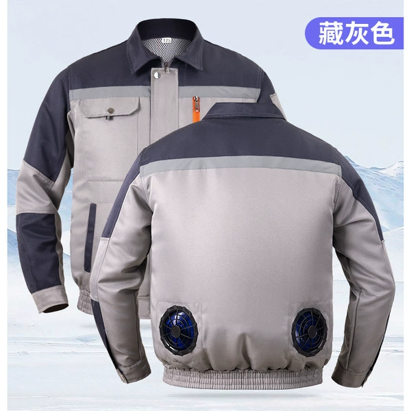 Hidden Gray Air Conditioning Clothes [Just Clothes] Two Holes