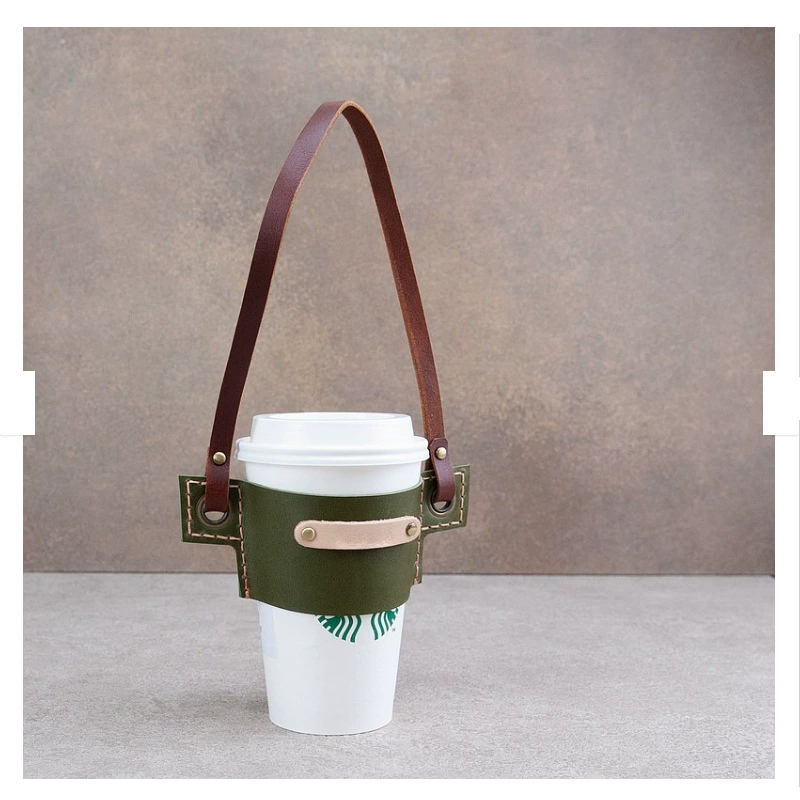 В наличии кожаная сумка для напитков крышка чашки для напитков чашка с молоком Защитная крышка Портативная сумка для кофейной чашки поддержка индивидуальная