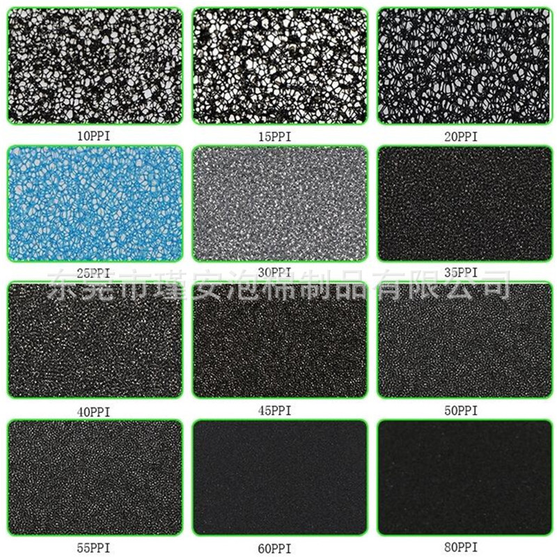 批发黑色活性炭海绵  空气过滤棉 机器过滤防尘海绵水族过滤绵