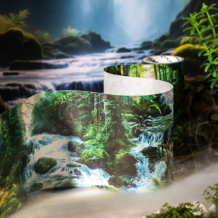 Forest-Themed Large-Size Tape with Vintage Literary Forest Design for Journaling, Versatile Decorative Collage Material