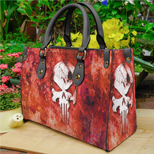 支持一件起订女士包包LAZADA跨境货源手提包单肩挎包骷髅创意印花