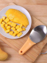 芒果专用刀批发水果造型挖勺切丁粒牛油果开西瓜分割切块厨房工具