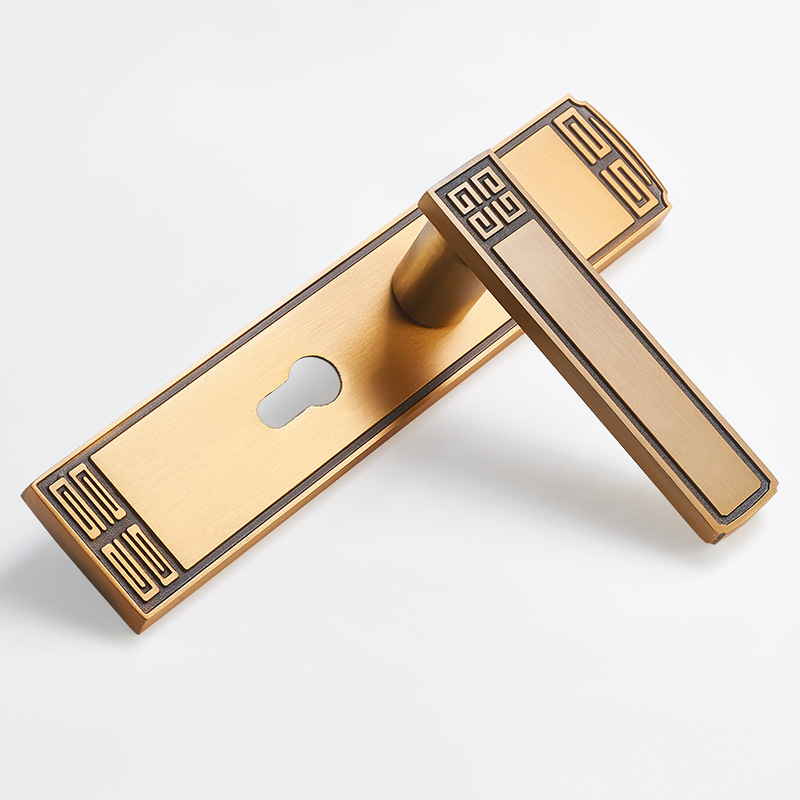 Cerradura de la puerta de interior del Hogar Universal dormitorio hardware cerradura de bloqueo de aleación de aluminio manija de la manija baño cerradura de la puerta
