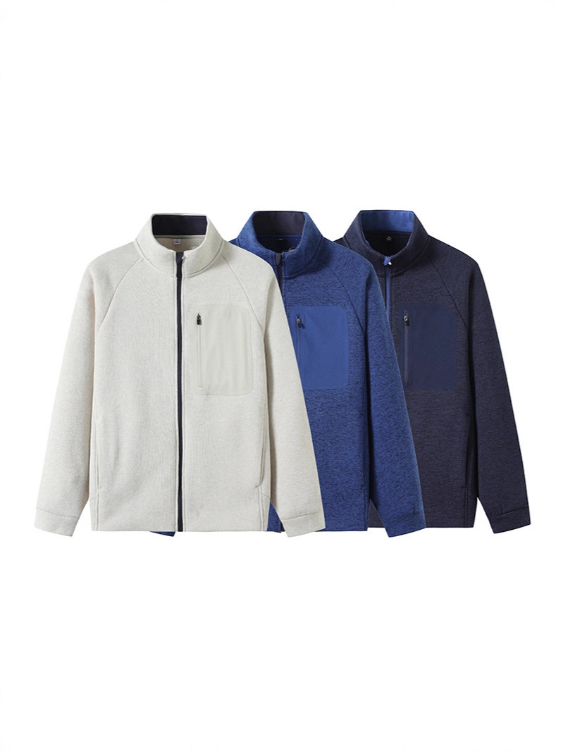 Autumn/Winter 2025 Couple Style! Stylish Stand Collar Warm Zipper Knitted Fleece Long Sleeve Jacket